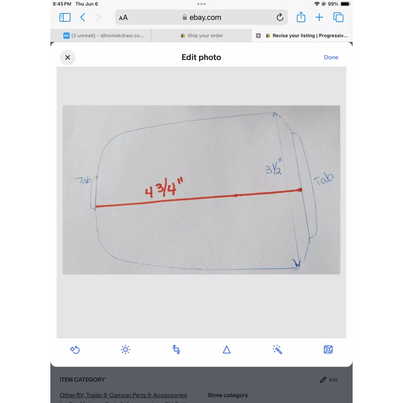 Progressive 780/782 RV 12 Volt Dome Interior Light Opal Plastic