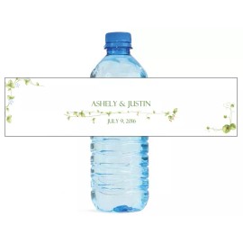 My Wonderful Labels 100 Vines Wedding Anniversary Engagement Party Water Bottle labels Birthday