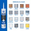 GE Supreme Silicone Caulk for Window & Door, Clear, 10
