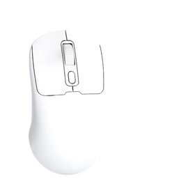 Wireless Bluetooth 5.4 Mouse, 1600 DPI Ergonomic Mouse Wireless for Office with 2.4GHz USB A Receiver, 3 Level DPI Switch, USB Wireless Mouse, Wireless Mouse Compatible with PC, Laptop, Desktop (White
