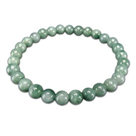 Ishigai Jade Bracelet, Jadeite, Genuine Jade, Approximately 0.2 inch (6 mm), Natural Stone, Dark Eyes, Trivet, Amulet, Stone, Jade