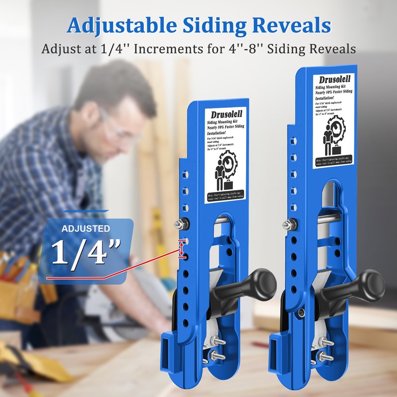 Drusolell Siding Tools, Siding Installation Tools, Siding Mounting Kit, Compatible