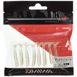 Daiwa Ajing Mebaring Tsukisha Beauty Duck Fin Beam, 1.5 Inches, Clear Glitter Lure