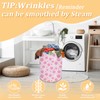 Pink Smiley Face Laundry Basket, Boho Laundry Hamper Foldable Waterproof