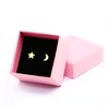 ELBLUVF Stainless Steel Women Crescent Moon and Star Lucky Stud