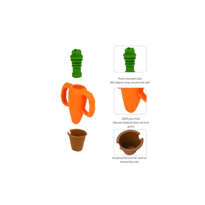 Alimentador de Frutas de Silicona para Bebé con Forma de