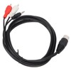 DIN 8 Pin to 3.5mm 2 RCA Cable Male to