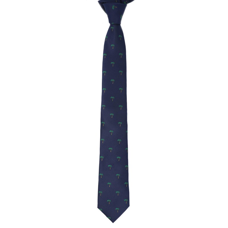 MENDEPOT - Corbata con diseño de árbol de coco y