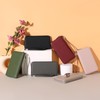 GAEKEAO women's wallet, large capacity leather women's wallet, zip clutch,