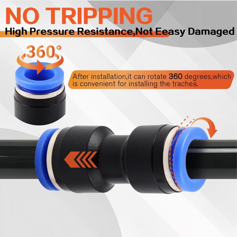 TuoLauthon 70PCS Air Hose Push to Connect Fittings Kit,1/4 1/8