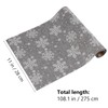 ABOOFAN Snowflake Table Runner Christmas Decorative Tablecloth Xmas Table Runner