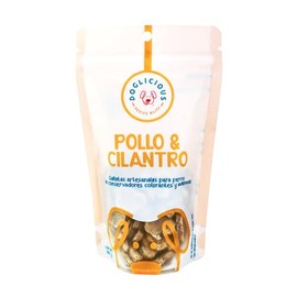 Galletas Artesanales para Perro 100 g Pollo & Cilantro 100% Naturales Snack Saludable sin Conservadores Premio Nutritivo y Delicioso para Tu Mascota
