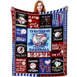 Baseball Blanket Gifts for Boys Men Baseball Lovers,Soft Warm Sport Baseball Blankets and Throws Outdoor,Unique Baseball Gifts for Baseball Lovers Baseball Team 50"x40"