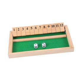 CIYODO Educational Wooden Game for Boys and Girls Shut The Box with Dice for Family Fun