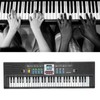 61Key Mini Electric Piano Black MultiFunctional Studio Toy with Microphone