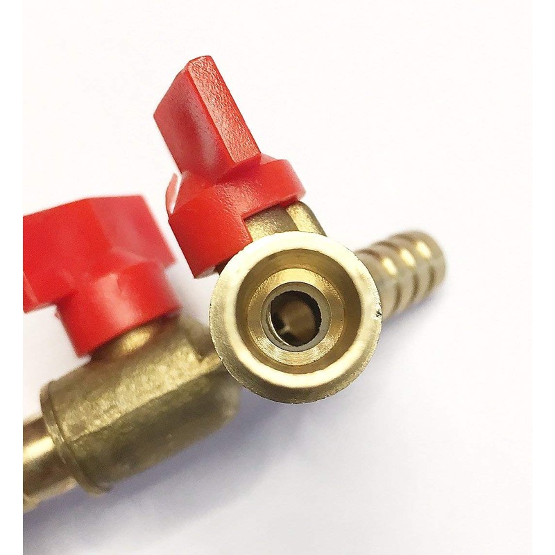 YV04 2-Way Y-Splitter 10 mm with Shut-off Valves for Taps,