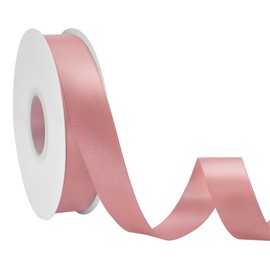 Ribreeze 1 inch Dusty Pink Satin Ribbon 50 Yards for Gift Wrapping Weddings DIY Floral Decor Sewing & More