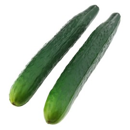 Gresorth 2pcs Soft PU Artificial Cucumber Fake Vegetable Decoration Lifelike Home Kitchen House Table Show
