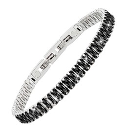 Jeroot Energetix (3500 Gauss) Women's Magnetic Bracelet for Arthritis Clasp Stainless Steel Bracelet Magnetic Women's Health Magnetic Bracelet, Stainless Steel