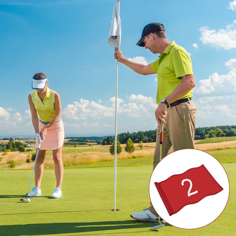 TIXIPEM Golf Flag with Tube Inserted [1pcs] - Nylon Putting