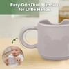 haakaa Silicone Toddler Cups, BPA Free Drop-Proof Training Open Cups