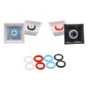 ThreeBulls 120Pcs Rubber O-Ring Switch Dampeners Keycap sky blue for