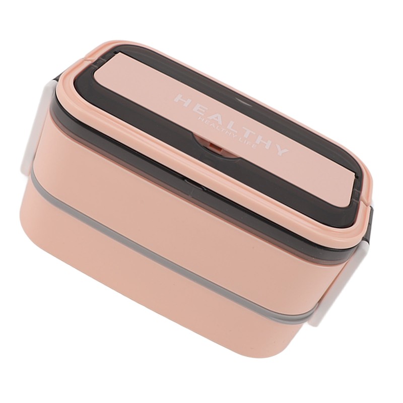 Double Layer Bento Box 316 Stainless Steel Compartment Portable Lunch