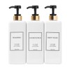 Shampoo and Conditioner Dispenser - Modern Gold Design Large 27oz