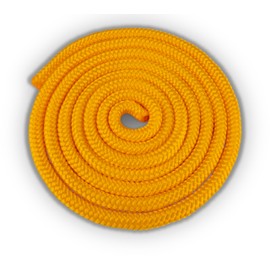 HAEST Skipping rope for children and adults, 2.70 m length, yellow, 110 g weight, ideal for school and club sports, robust and adjustable