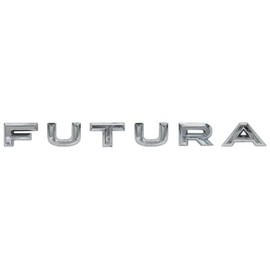 Auto Krafters Compatible/Replacement For Emblem “FUTURA” Letters 6-Piece Chrome Nameplate 1962-63 Falcon Futura Rear Body Panel Trunk (C2DZ-16606-GL)