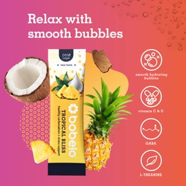 Bobelo Self Carbonating Hydration Packets | Low Calorie Drink Mix, Electrolytes Powder Packets | Keto Friendly, Sugar Free Water Enhancer | Soda & Sparkling Water Alternative | Tropical Bliss(30ct)