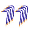 TOPPROS Pack of 10 Round Nozzle 3/8 PT Plastic Flexible