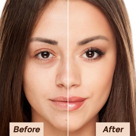 Silky Full Coverage Liquid Foundation - Lightweight & Waterproof Silky Moisturizing Foundation, Oil-Free & Nourishing Formula Concealer for Flawless Face Makeup & All Skin Types(#02 Natural)