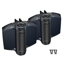 D&D Technologies TCHD1L2S3BTS TruClose Heavy Duty Gate Hinges, for Self Closing Metal, Wood, or Vinyl Gates up to 154 Pounds, with Alignment Legs, for Square Gate Frame and Post, Black, 2 Count