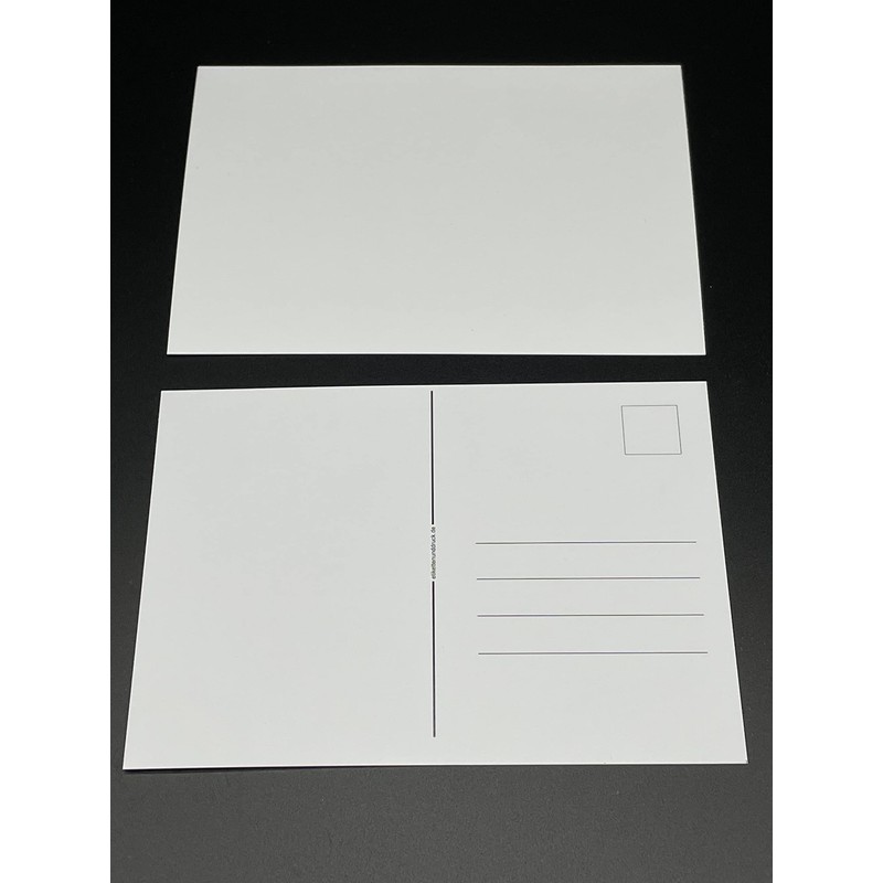 100 Postcards A6 with Address Field Impression. Perfect for Designing