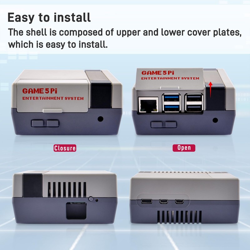 GeeekPi Game 5 Pi ABS Case with Armor Lite V5