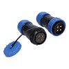 Aviation Plug Socket IP68 Waterproof Solderless Male Female Pair Connector