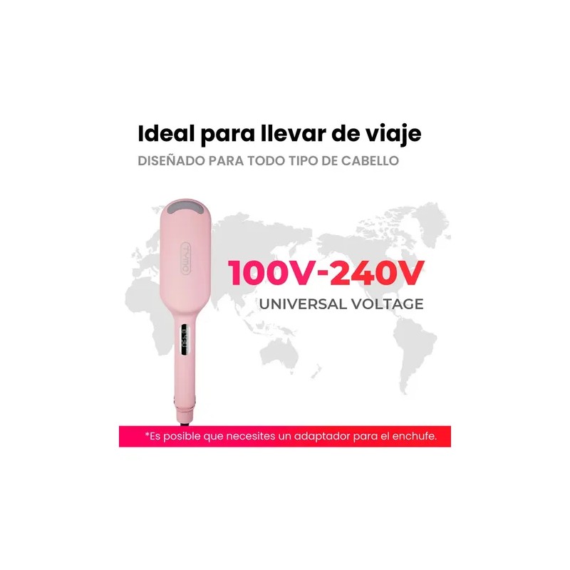 Waflera Rizador De Cabello Ferro Tenaza Tymo Rovy Ondas 1,25"