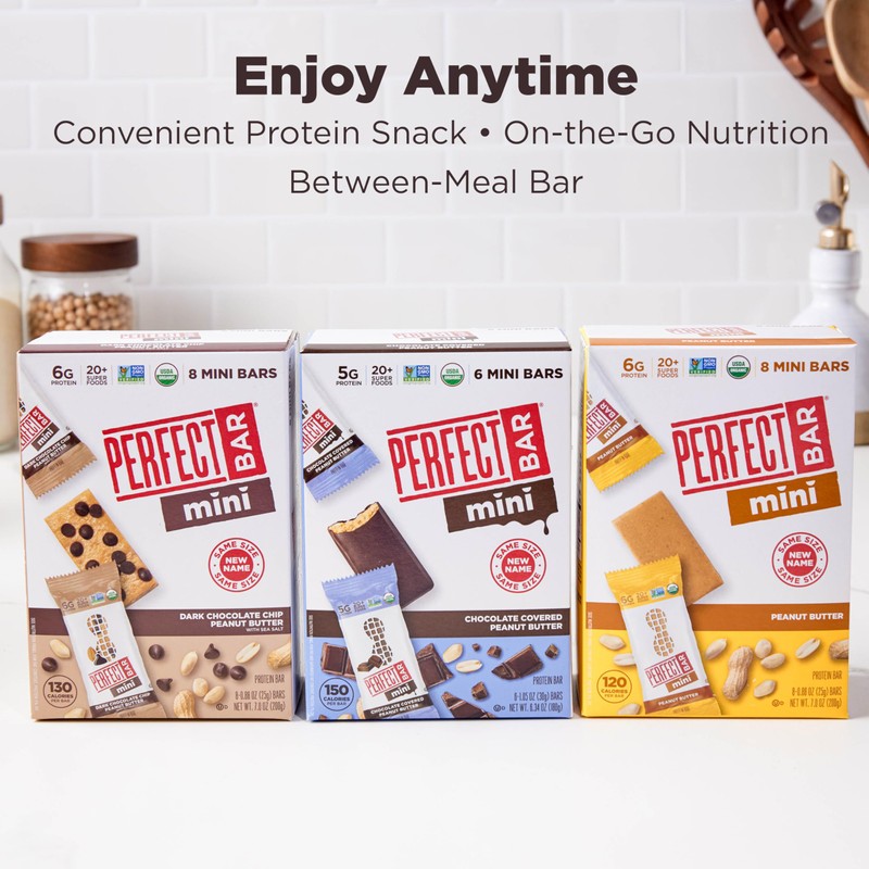 Perfect Bar Mini, Peanut Butter Protein Bar, Protein Snack, Snack