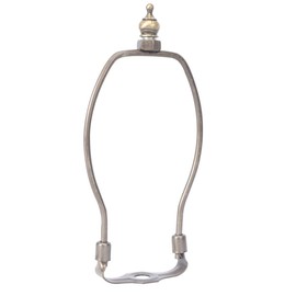 OSALADI Saddle Base Lamp Harp Holder Finials Holder Lamp Shade Frame Lampshade Holder for Shades, Bronze, 7 Inch