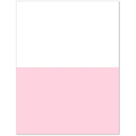 Pack of 500 Sheets 8-1/2 x 11" 2 Part Perforated Paper, Great for Invoices, Receipt, Statement etc. (White/Pink)