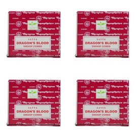 Satya Dragon Blood Dhoop Cones, 48 Cones for Meditation, Yoga, Relaxation, Healing By Rushant