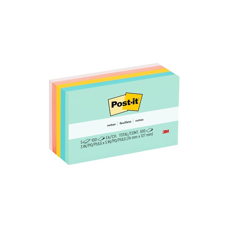 Post-it Notes - Bloc de notas adhesivas, 3 x 5