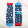 CENWA 1 Pair Doctor in Progress Socks Appreciation Gift, Blue,