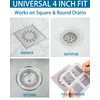 60PCS Disposable Shower Drain Hair Catcher Stickers, Adhesive Mesh Trap