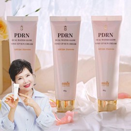 Haeyum PDRN Dual Tone Up Sun Cream 40g 3 Vitamins Skin Cover Sunscreen without stinging eyes Sun Cream / 해윰 PDRN 듀얼 톤업 선크림 40g 3개 비타민 피부커버 눈시림없는 선크림 썬크림
