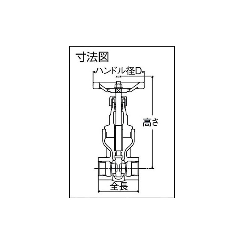 Hitachi Appliance Gate Valve (10K Malleable Cast Iron) HM10KSS15A