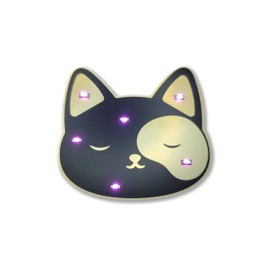 Cat Pin Light Up Cute Cat Face Pin Lapel Brooch Pin for Any Occasion