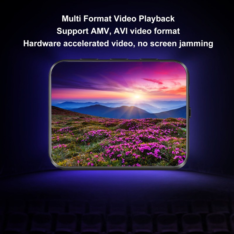 MP3 Bluetooth Player HiFi Lossless 1.8 Inch Touch Screen Support