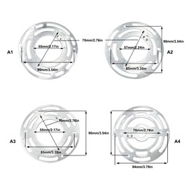 Ceiling Light Mounting Bracket Set, 4 Inch Round Ceiling Light Plate Made of Steel, Crossbar Hardware Lighting Mounting Bracket [A1]